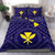 Hawaii Bedding Set - Hawaii Kanaka Maoli And Map ( Blue) Blue - Polynesian Pride