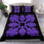 Hawaiian Bedding Set Royal Pattern - Black And Purple - C1 Style - Polynesian Pride