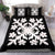 Hawaiian Bedding Set Royal Pattern - Black And White - C2 Style - Polynesian Pride