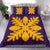 Hawaiian Royal Pattern Bedding Set - Purple And Gold - D1 Style - Polynesian Pride