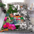 Fiji Bedding Set White - Turtle Plumeria Banana Leaf Crest White - Polynesian Pride