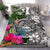 American Samoa Bedding Set White - Turtle Plumeria Banana Leaf White - Polynesian Pride