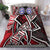 Northern Mariana Bedding Set - Tribal Flower Special Pattern Red Color Red - Polynesian Pride