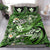 Kanaka Maoli (Hawaiian) Bedding Set - Waves Polynesian Turtle Hibiscus (Green) - Polynesian Pride