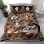 Kanaka Maoli (Hawaiian) Bedding Set - Waves Polynesian Turtle Hibiscus (Gold) - Polynesian Pride