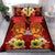 Fiji Custom Personalised Bedding Sets - Tribal Tuna Fish Orange - Polynesian Pride