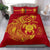 Hawaii Polynesian Personalised Bedding Set - Vintage Polynesian Turtle (Red) Red - Polynesian Pride