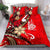 New Caledonia Bedding Set - Tribal Flower With Special Turtles Red Color - Polynesian Pride