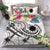Nauru Polynesian Bedding Set - Summer Plumeria (White) - Polynesian Pride