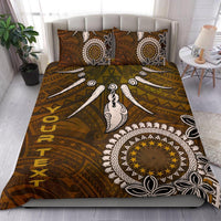 Cook Islands Custom Personalised Bedding Set - Polynesian Boar Tusk - Polynesian Pride
