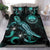 Federated States of Micronesia Polynesian Bedding Set - Turtle With Blooming Hibiscus Turquoise Turquoise - Polynesian Pride