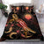 CNMI Polynesian Bedding Set - Turtle With Blooming Hibiscus Gold Gold - Polynesian Pride