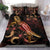 FiJi Polynesian Bedding Set - Turtle With Blooming Hibiscus Gold Gold - Polynesian Pride