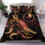 Yap Polynesian Bedding Set - Turtle With Blooming Hibiscus Gold Gold - Polynesian Pride