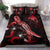 Papua New Guinea Polynesian Bedding Set - Turtle With Blooming Hibiscus Red Red - Polynesian Pride