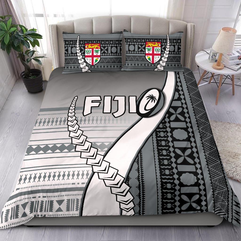 Fiji Rugby Bedding Set Confident Polynesian Black - Polynesian Pride