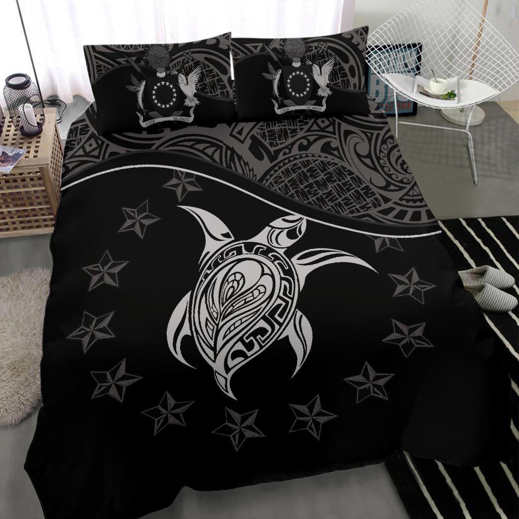 Cook Islands Bedding Set Black - Polynesian Pride