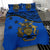 Solomon Island Duvet Cover Set - Flag & Coat Of Arms Blue - Polynesian Pride