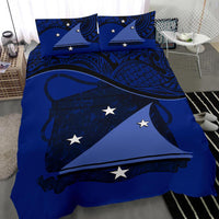 Polynesian Duvet Cover Set - Tokelau Bedding Set Dark Blue - Polynesian Pride