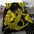 Hawaiian Anchor Poly Tribal Hibiscus Polynesian Bedding Set Yellow - Polynesian Pride