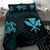 Hawaiian Map Kanaka Maoli Turtle Polynesian Bedding Set Blue - Polynesian Pride