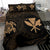 Hawaiian Map Kanaka Maoli Turtle Polynesian Bedding Set Gold - Polynesian Pride