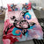 Hawaiian Wave Hibiscus Watercolor Turtle Polynesian Bedding Set - Polynesian Pride