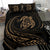 Hawaiian Map Turtle Polynesian Bedding Set - Gold - Frida Style - Polynesian Pride