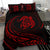 Hawaiian Map Turtle Polynesian Bedding Set - Red - Frida Style - Polynesian Pride