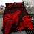 Hawaiian Hibiscus Memory Turtle Polynesian Bedding Set Red - Polynesian Pride