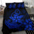 Hawaiian Anchor Plumeria Hamerhead Shark Polynesian Bedding Set - Blue - Polynesian Pride