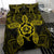 Hawaiian Turtle Hibiscus Polynesian Bedding Set Yellow - Polynesian Pride