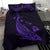 Hawaiian Map Whale Polynesian Bedding Set - Purple - Polynesian Pride