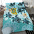 Polynesian Duvet Cover Set - Tuvalu Bedding Set Blue Turtle Hibiscus No - Polynesian Pride