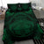 Hawaiian Map Madame Pele Polynesian Bedding Set Green - Polynesian Pride