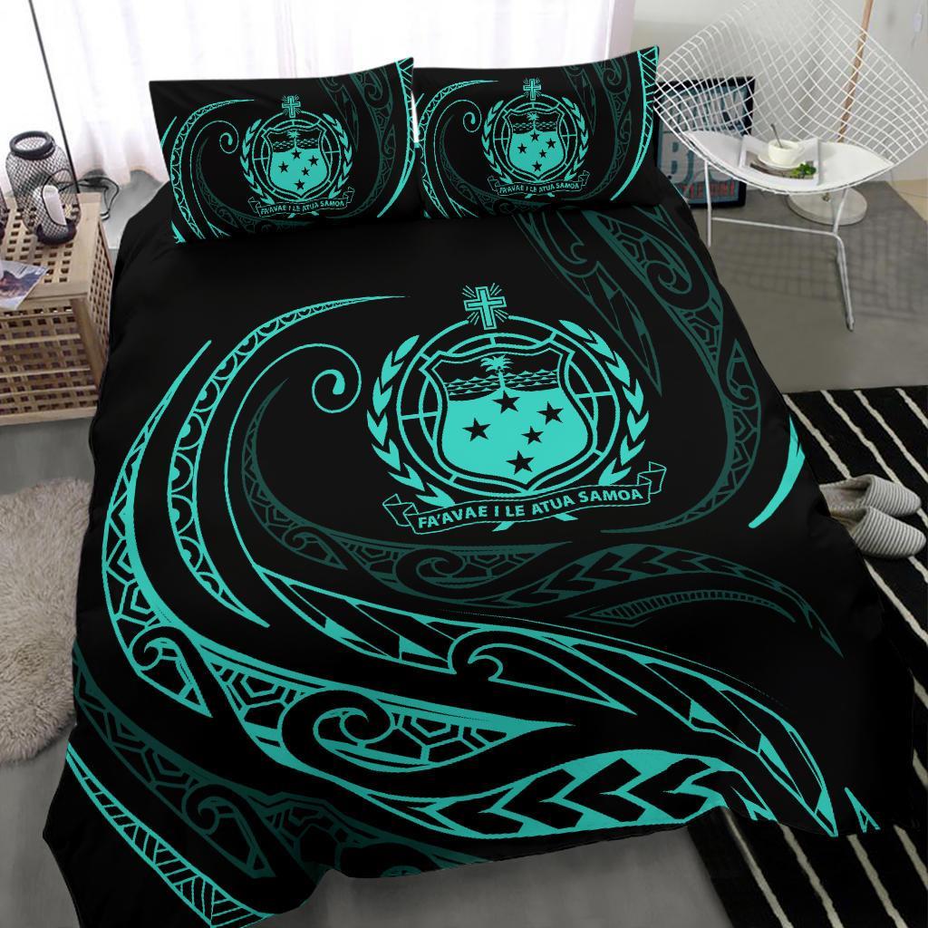 Samoa Bedding Set - Turquoise - Frida Style - Polynesian Pride
