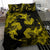 Hawaiian Hammerhead Shark Hibiscus Yellow Polynesian Bedding Set - Polynesian Pride