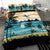 Hawaiian Sea Poster View Classic Coconut Tree Polynesian Bedding Set - Polynesian Pride