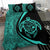 Hawaiian Map Turtle Polynesian Bedding Set - Turquoise - Circle Style - Polynesian Pride