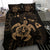 Hawaiian Map Kanaka Hibiscus Turtle Gold Polynesian Bedding Set - Polynesian Pride