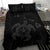 Hawaiian Map Kanaka Hibiscus Turtle Gray Polynesian Bedding Set - Polynesian Pride