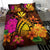 Hawaiian Map Turtle Tribal Kanaka Hibiscus Plumeria Polynesian Bedding Set - Polynesian Pride