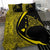 Hawaiian Map Manta Ray Polynesian Bedding Set - Yellow - Circle Style - Polynesian Pride