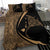 Hawaiian Map Manta Ray Polynesian Bedding Set - Gold - Circle Style - Polynesian Pride