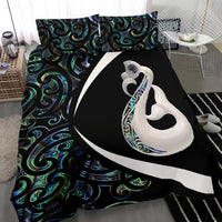 New Zealand Maori Manaia Paua Shell Bedding Set - Circle Style - Polynesian Pride
