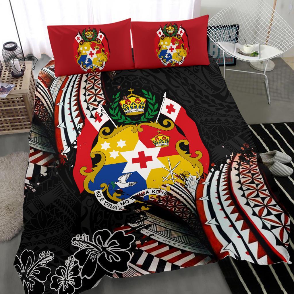 Tonga Coat Of Arms Ngatu Bedding Set - Polynesian Pride
