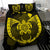 Hawaiian Fish Hook Turtle Heart Polynesian Bedding Set Yellow - Polynesian Pride