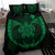 Hawaiian Fish Hook Turtle Heart Polynesian Bedding Set Green - Polynesian Pride