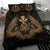 Hawaiian Map Owl Kanaka Bedding Set - Pueo Aumakua - Gold - Polynesian Pride