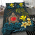 Polynesian Duvet Cover Set - Hawaii Bedding Set Coat Of Arm Turtle Hibiscus - Polynesian Pride